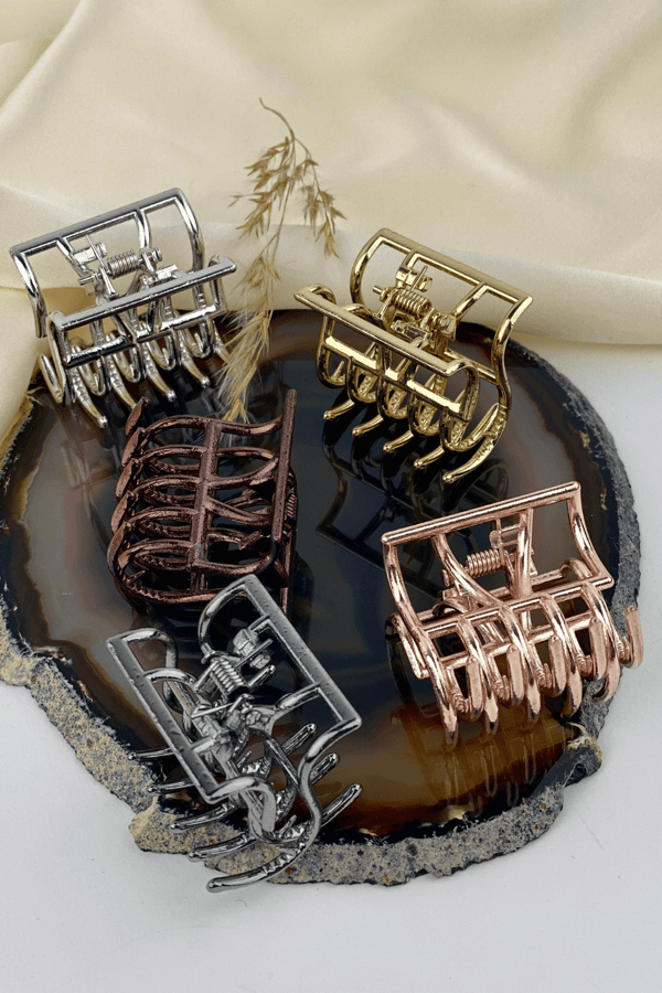 Small Metal Hair Clip Copper