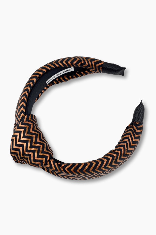 Zigzag Print Copper Headband for Women