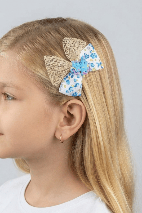 Macfame Horse Figured Ribbon Kids Buckle Set