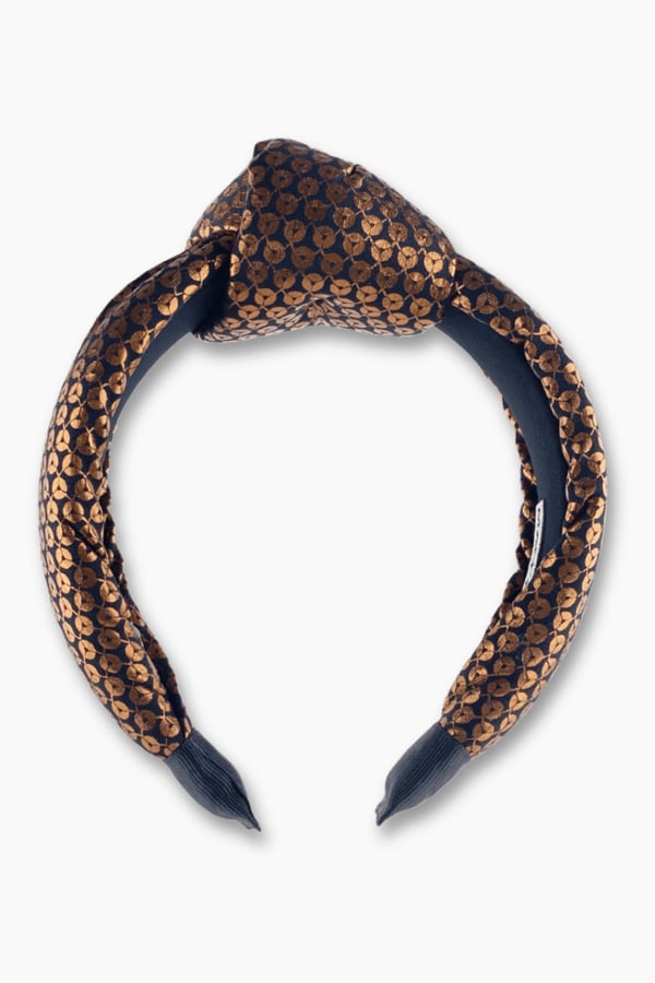 Copper Sequin Printed Women Headband