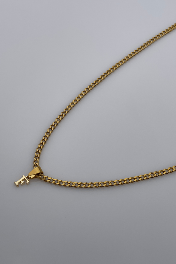 Erkek Harf Kolye - Gold