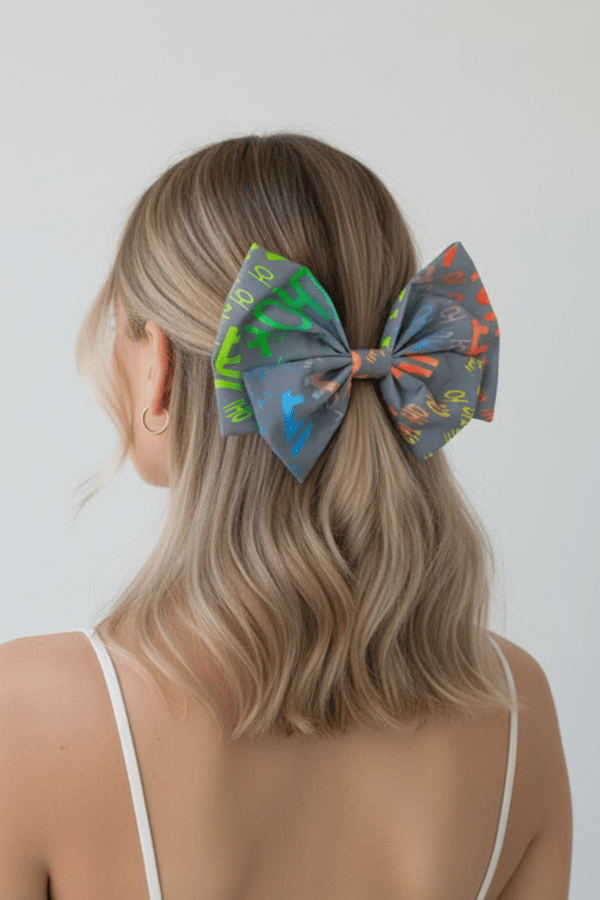 Bow Barrette Colorful