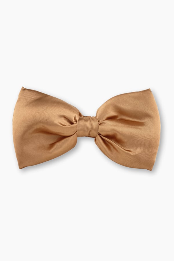 Big Bow Satin Scrunchie Gold
