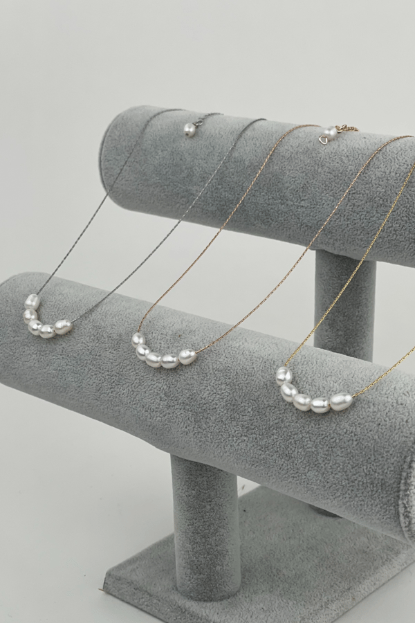 Real Pearl Chain Necklace
