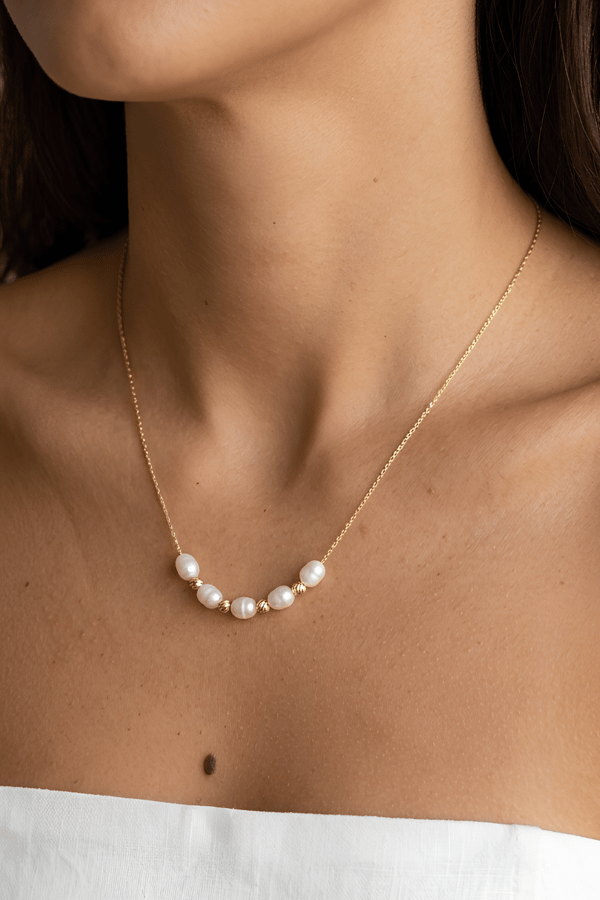 Freshwater Pearl Chain Necklace for Women