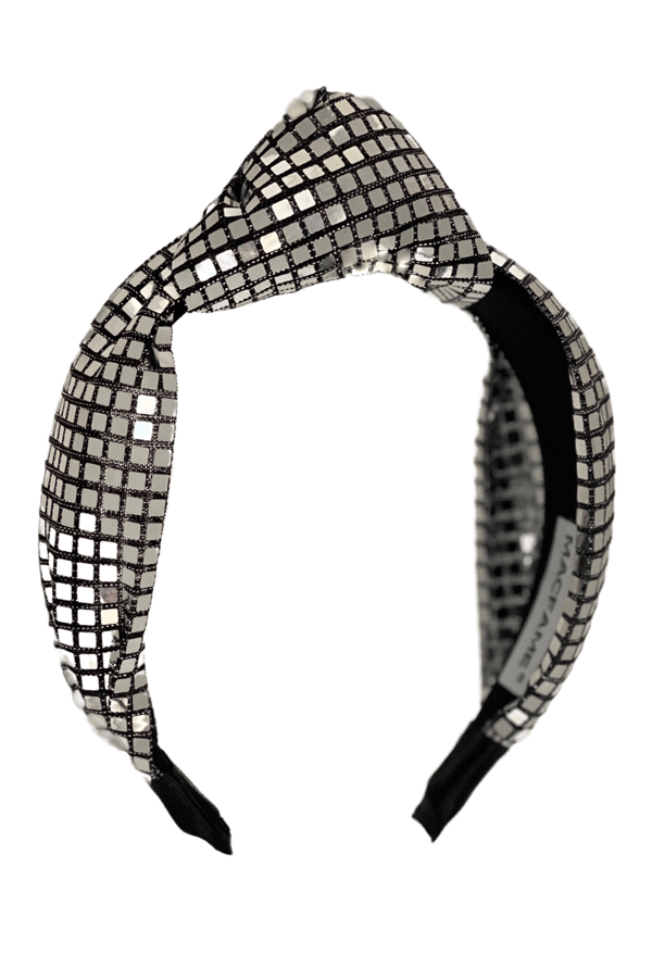 Silver Square Sequin Headband