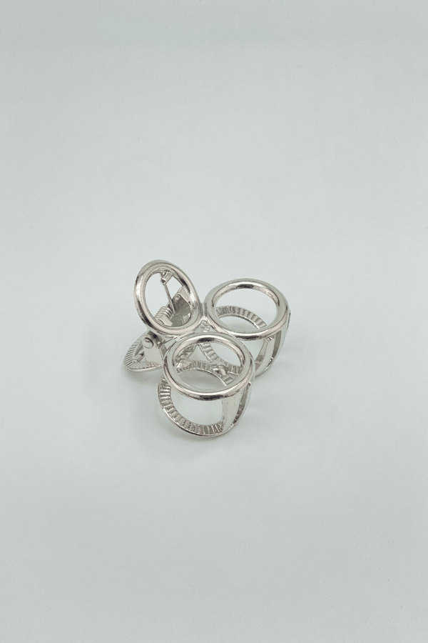 Small Claw Hair Clip Silver