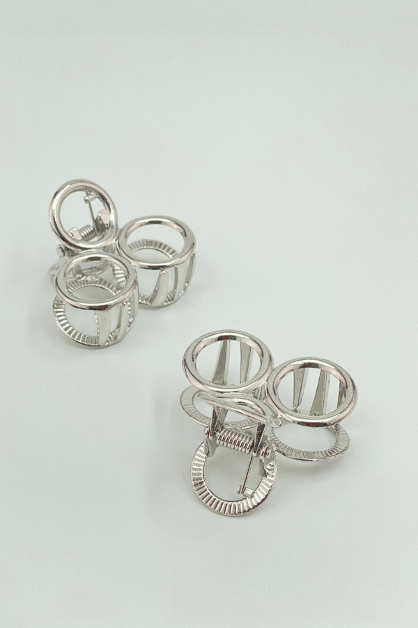 Small Claw Hair Clip Silver