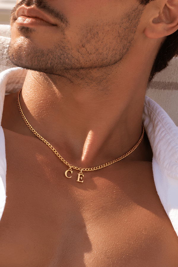 Harf Kolye - İki Harfli Gold