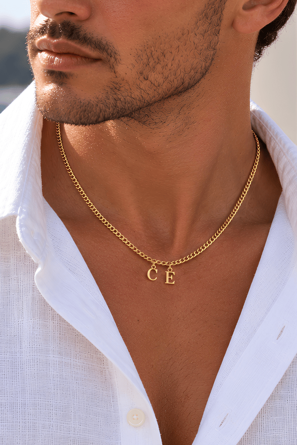 Harf Kolye - İki Harfli Gold