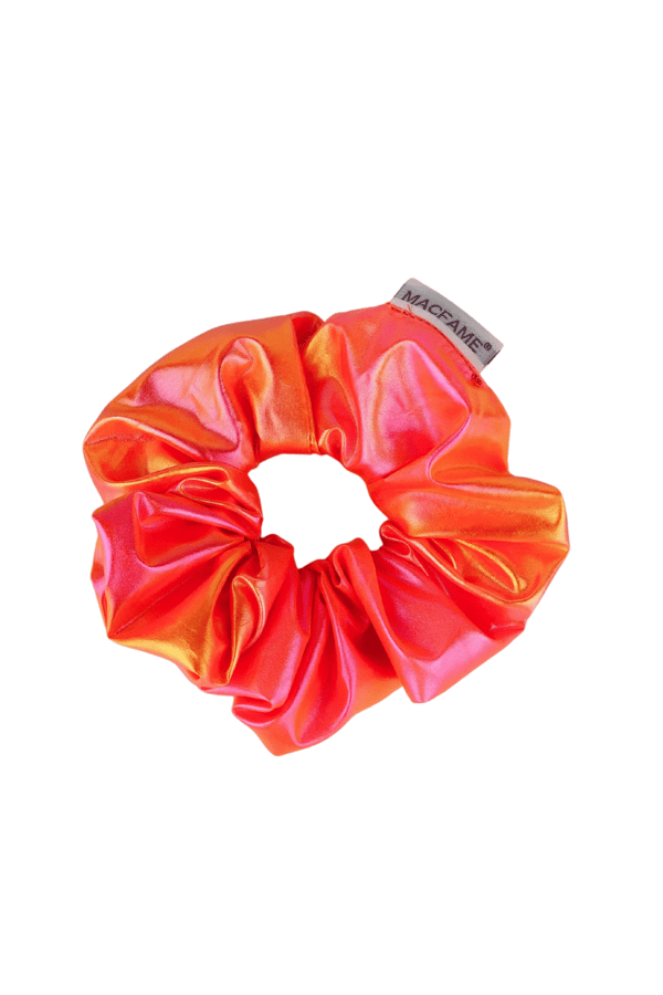Waterproof Big Scrunchie White-Orange