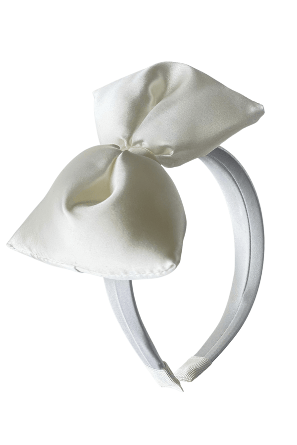 Light Up Bow Headband Ecru