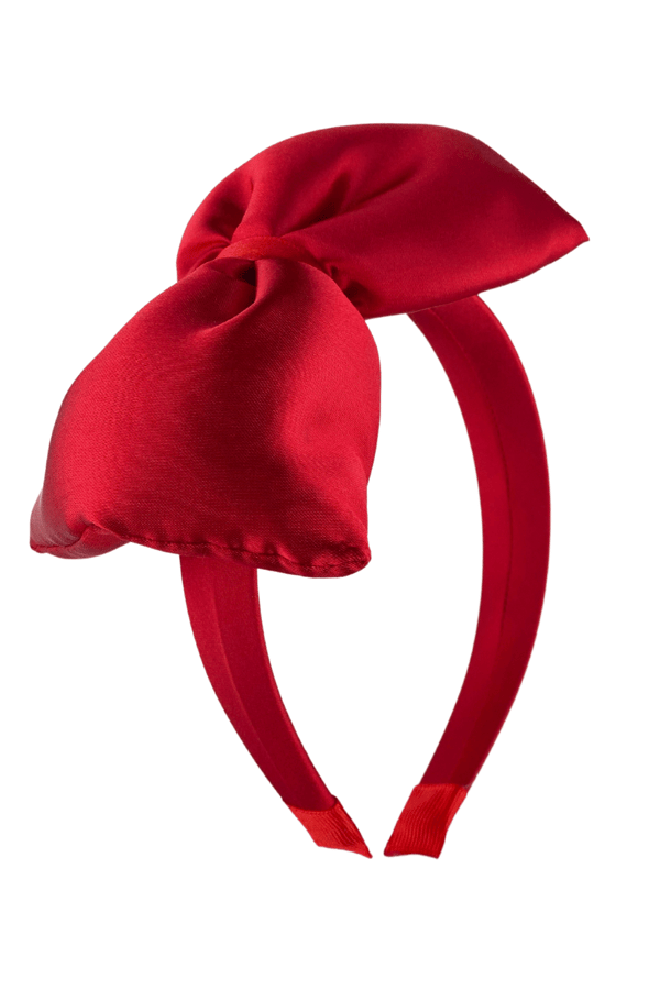 Light Up Bow Headband Red