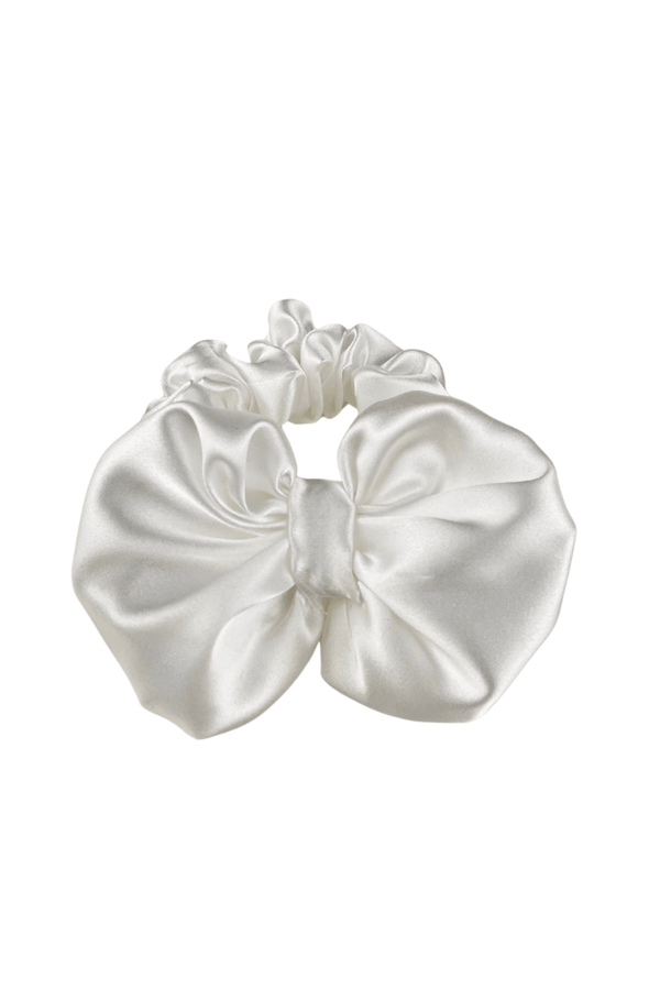 Light Up Bow Scrunchie White