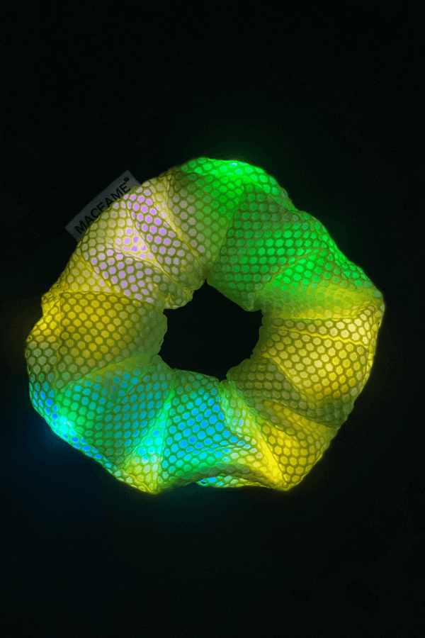 Light Up Scrunchie Green