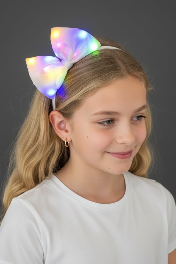 Light Up Headband Ecru
