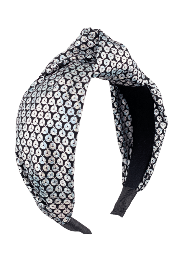 Silver Sequin Printed Headband for Women