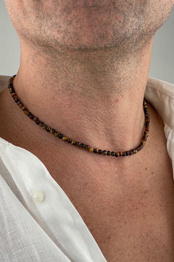 Men's Tiger Eye Necklace