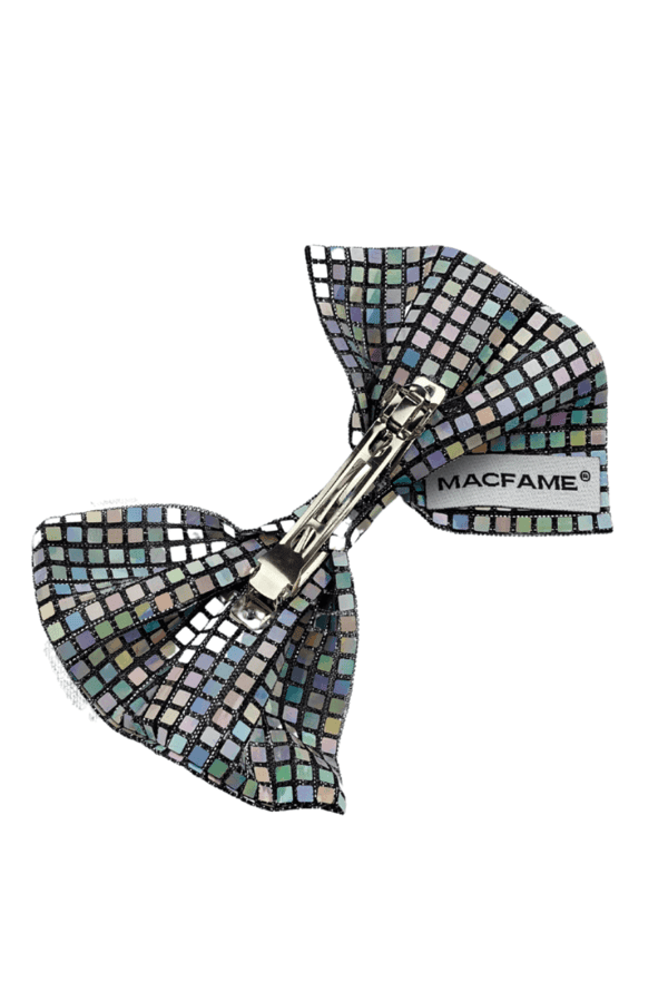Hologram Sequin Bow Tie Barrette