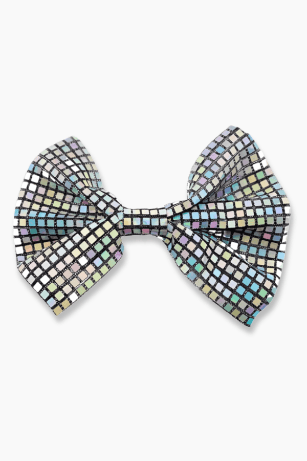 Hologram Sequin Bow Tie Barrette