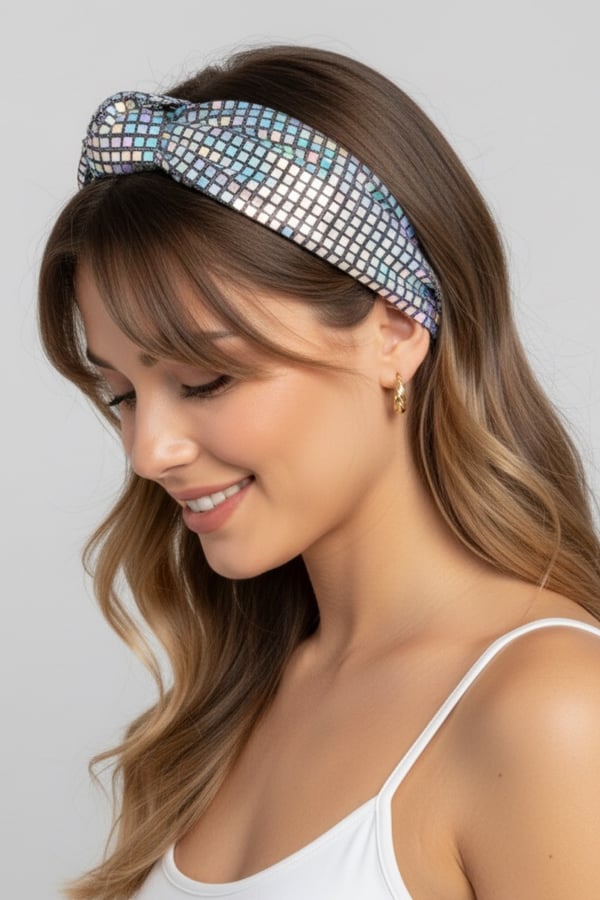 Hologram Square Sequin Headband