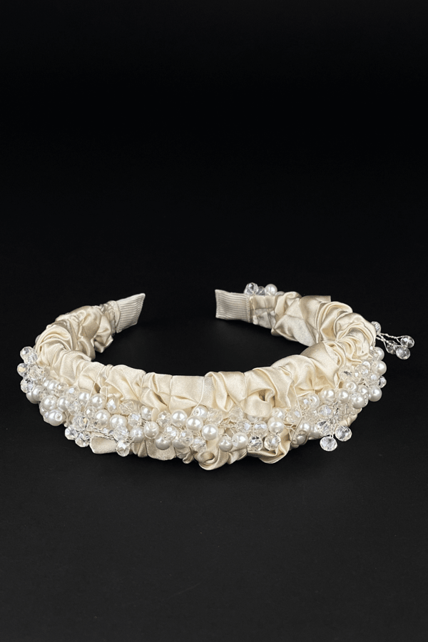 Crystal & Pearl Embellished Bridal Headband