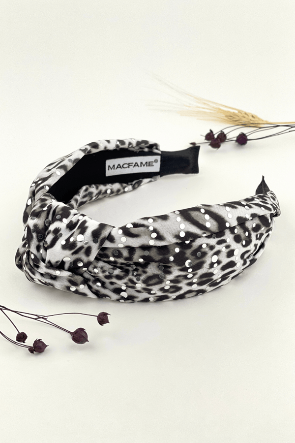Leopard Print Knotted Women Headband