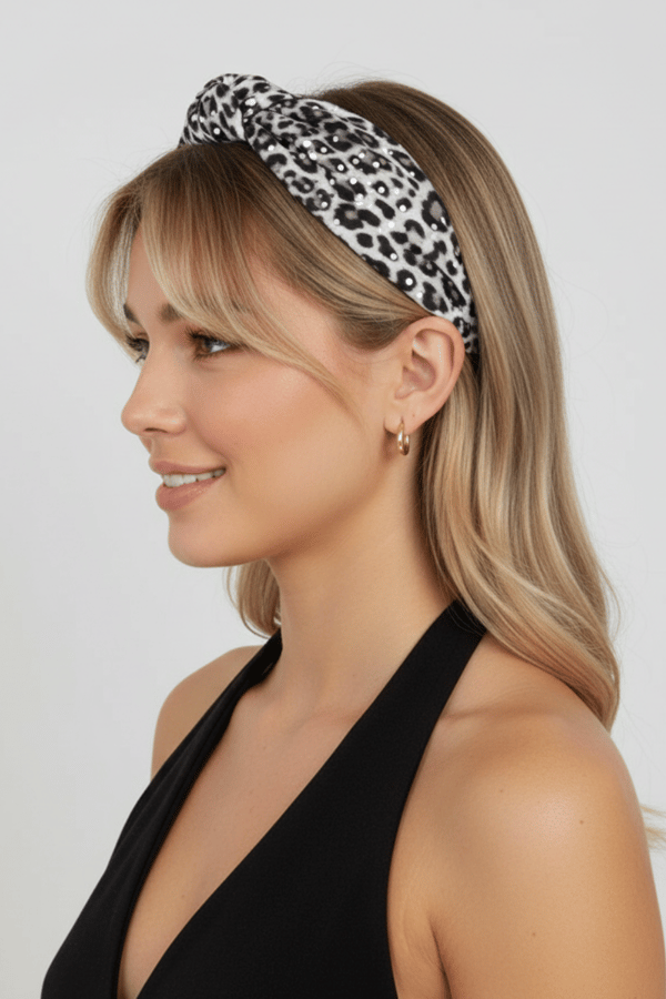 Leopard Print Knotted Women Headband