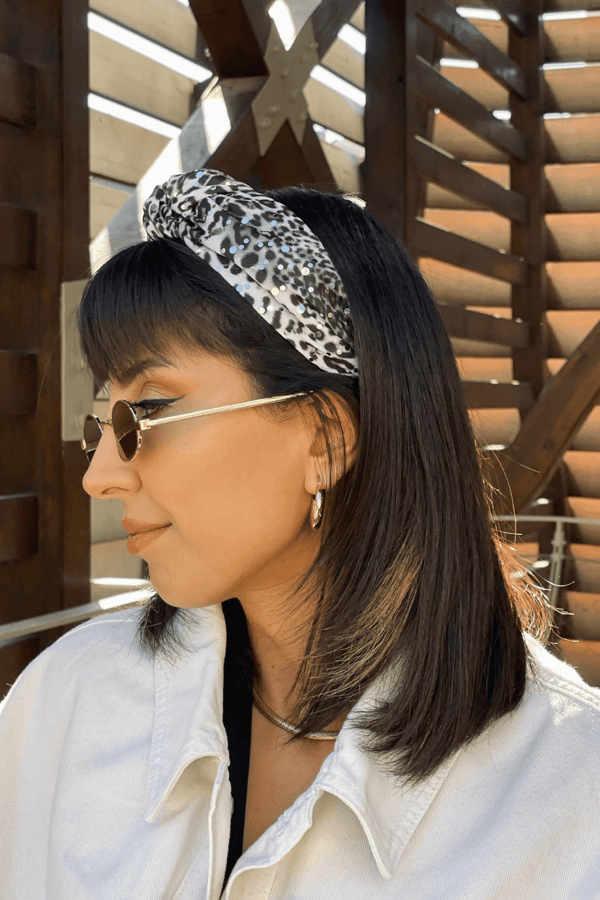 Leopard Print Knotted Women Headband