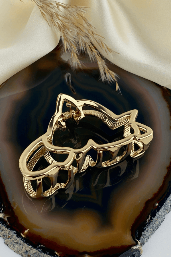 Metal Hair Clip Gold