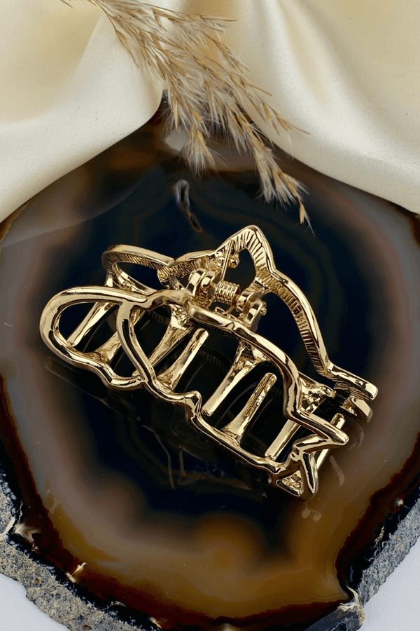 Metal Hair Clip Gold