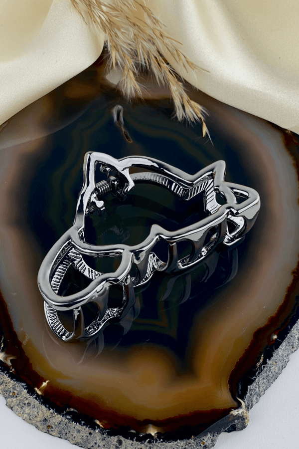 Metal Hair Clip Metallic
