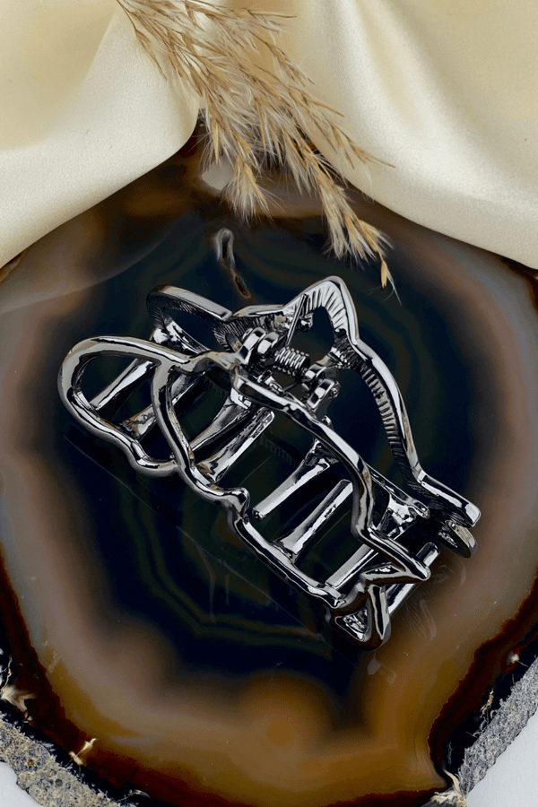 Metal Hair Clip Metallic