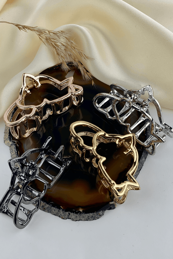 Metal Hair Clip Rose