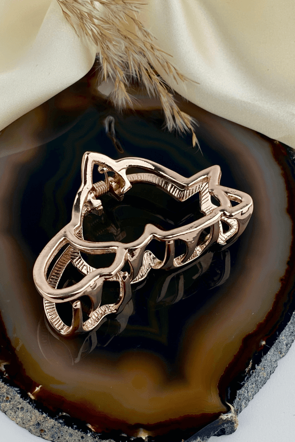 Metal Hair Clip Rose