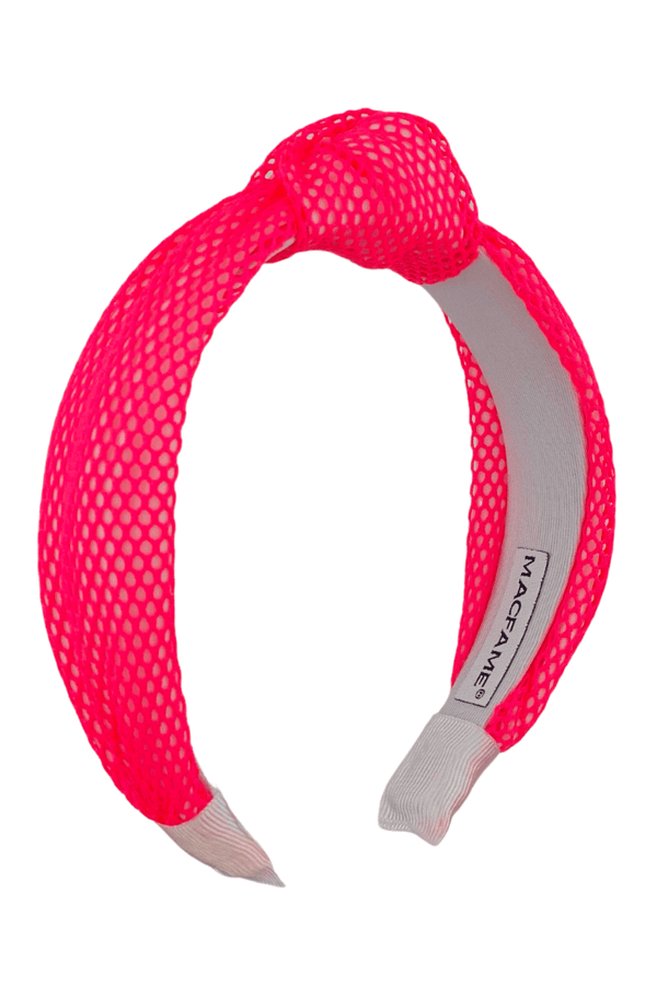 Neon Pink Knotted Headband