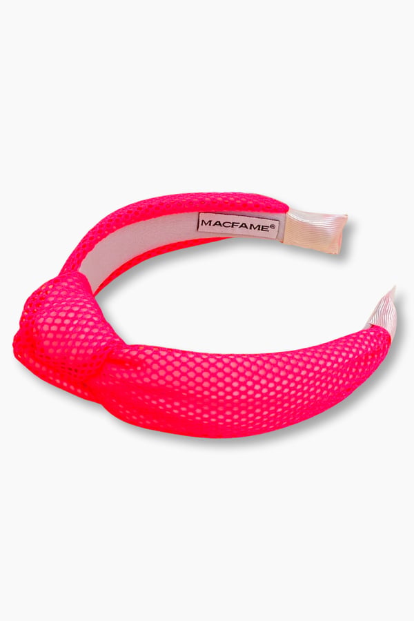Neon Pink Knotted Headband