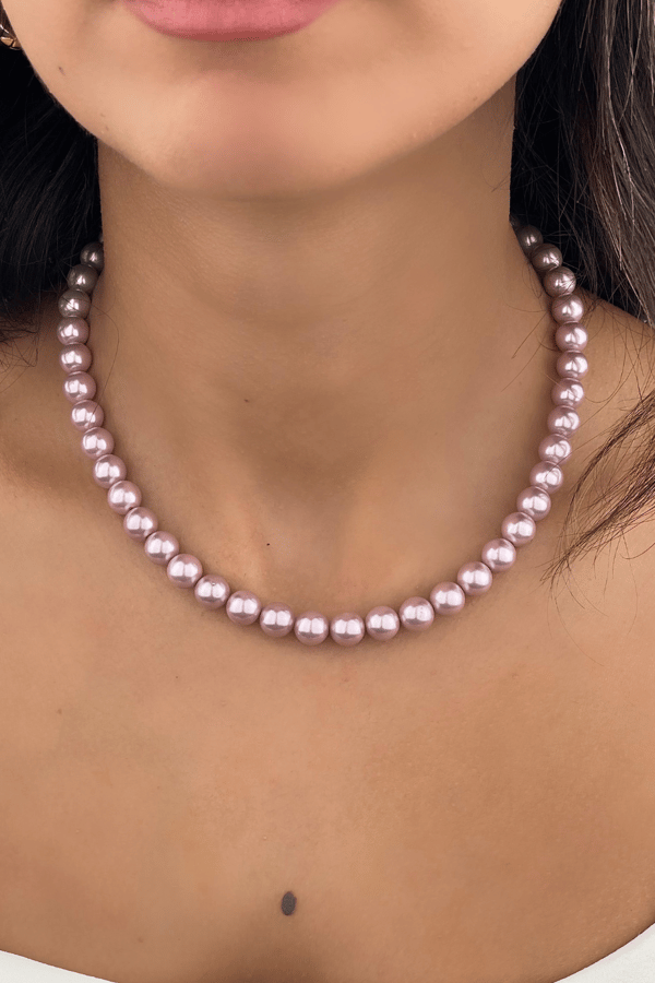 Pembe İnci kolye
