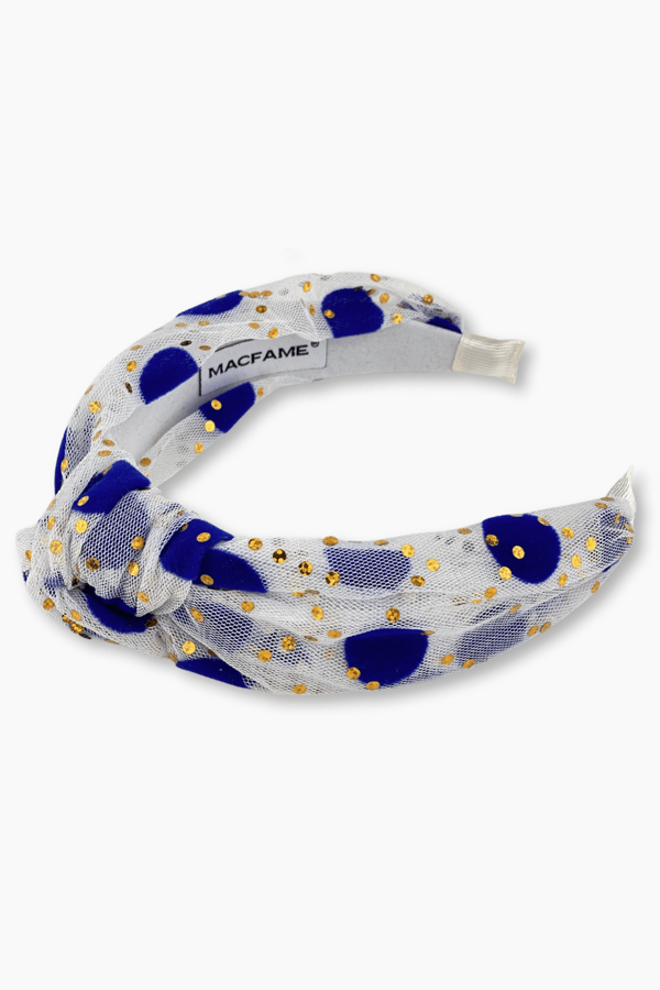 White Polka Dot Headband