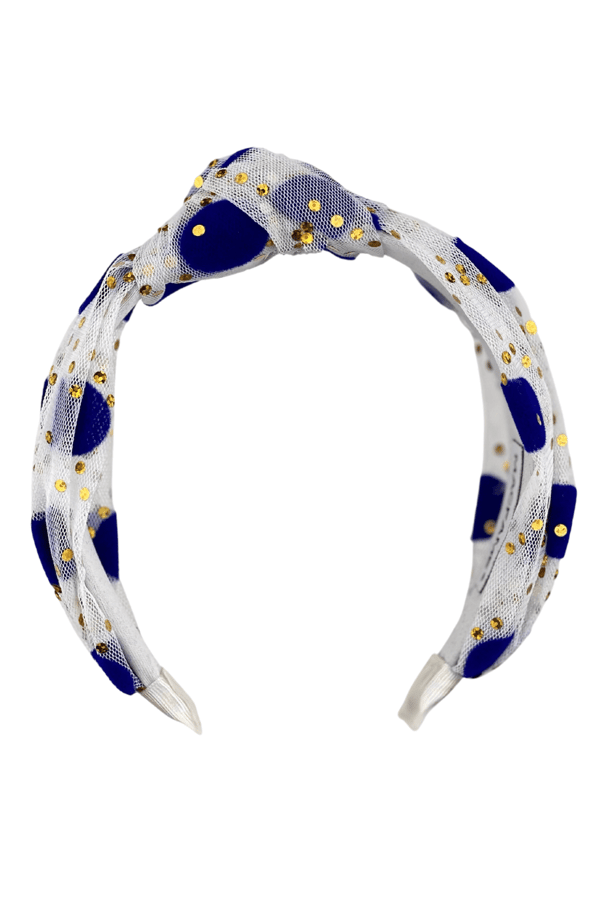 White Polka Dot Headband