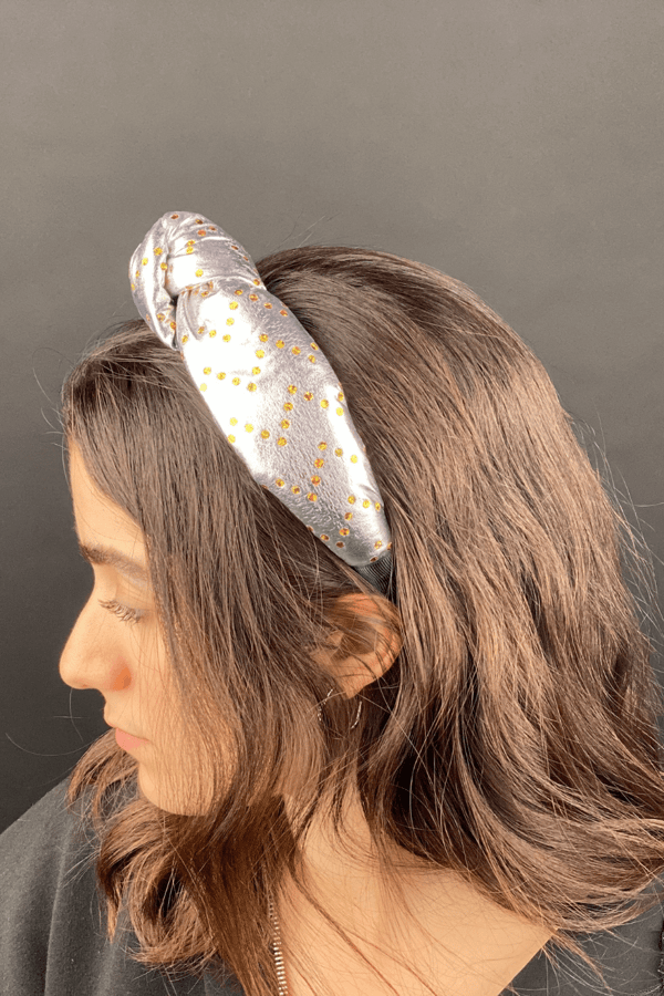 Shimmer Padded Headband Silver