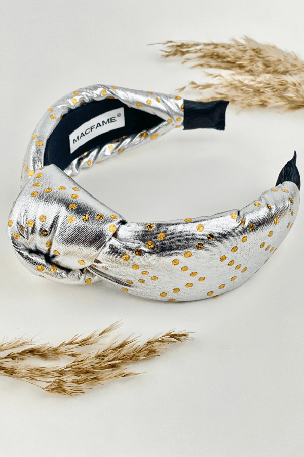 Shimmer Padded Headband Silver