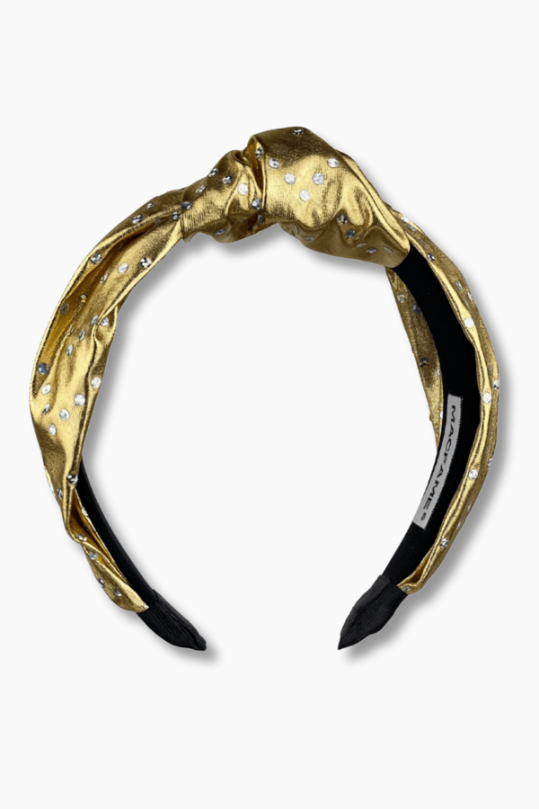 Gold Shimmer Knotted Headband
