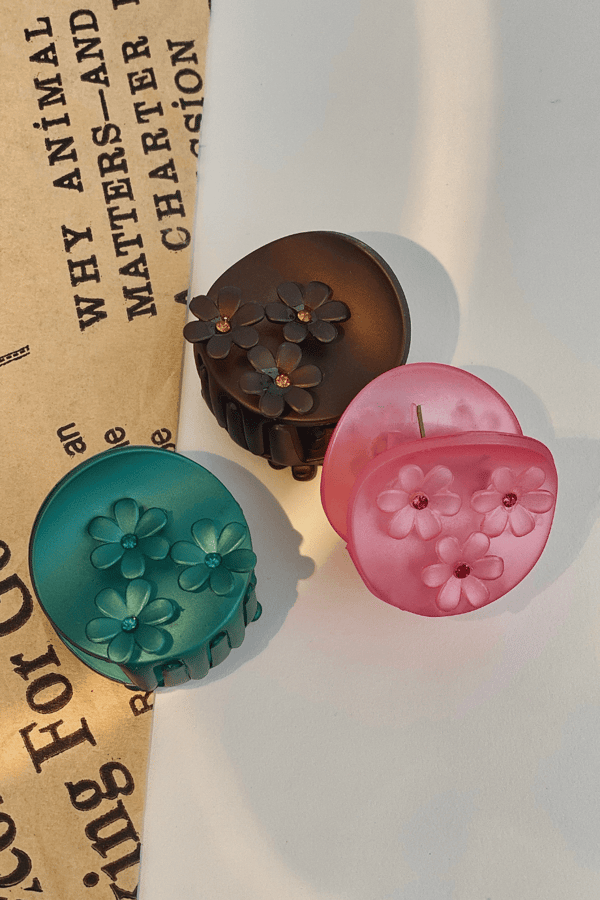 Flower Figured Hair Clip Set-2