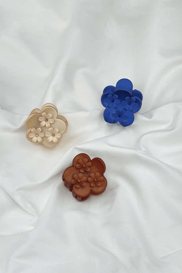 Flower Figured Hair Clip Set-3