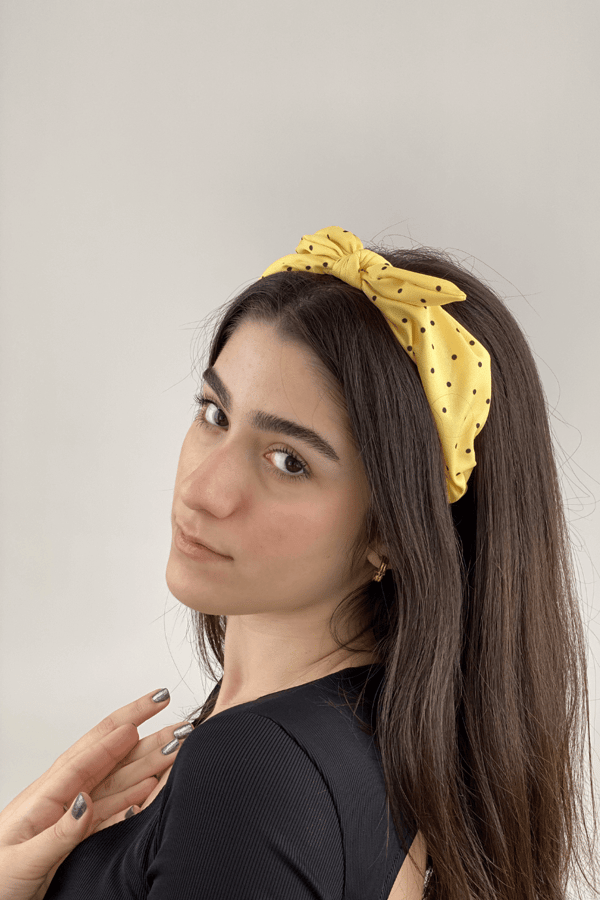 Yellow Bow Tie Headband Pattern