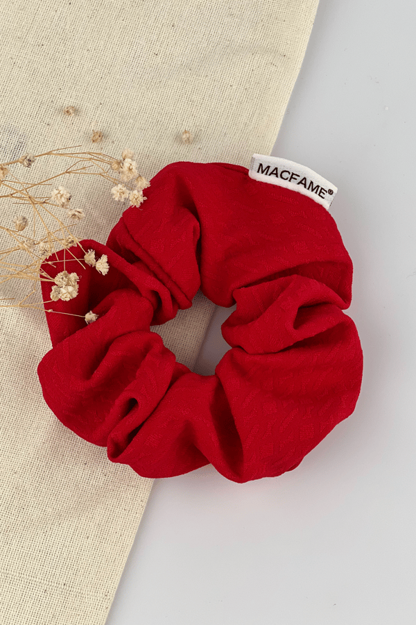 Scrunchie Lastik Toka - Kırmızı