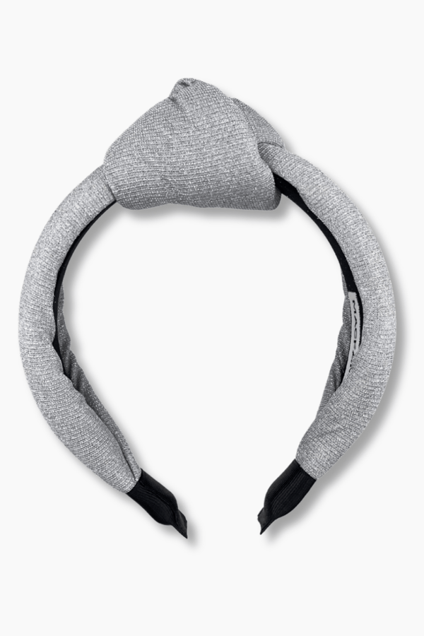Silvery Padded Headband Silver