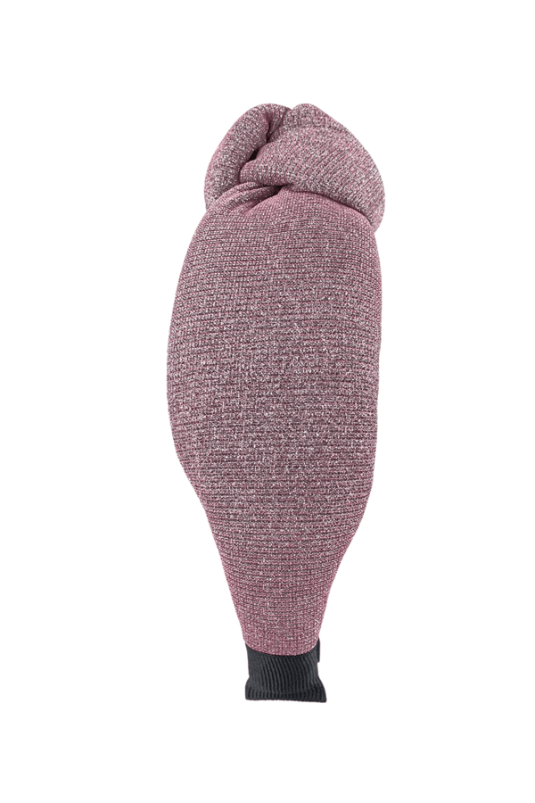 Silvery Padded Headband Pink