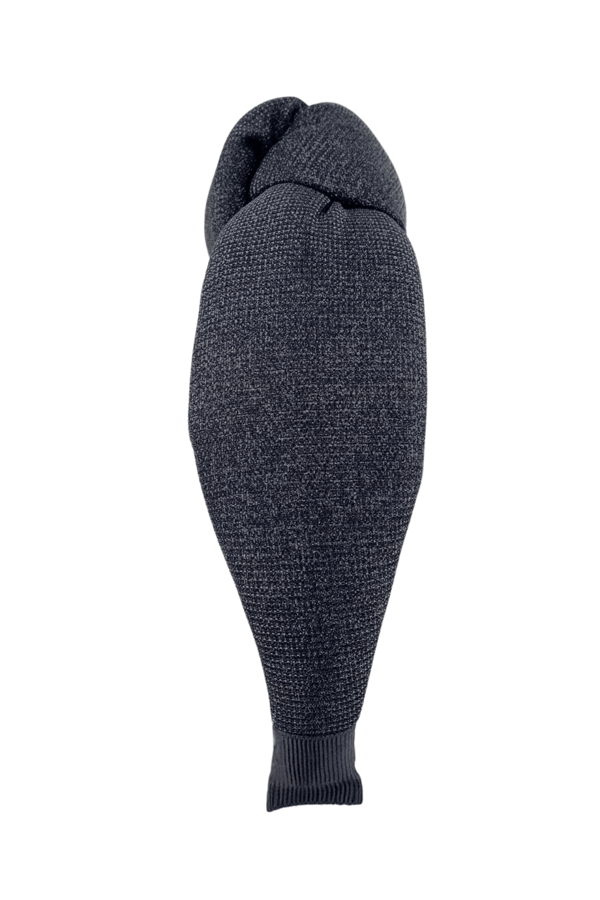 Silvery Padded Headband Black